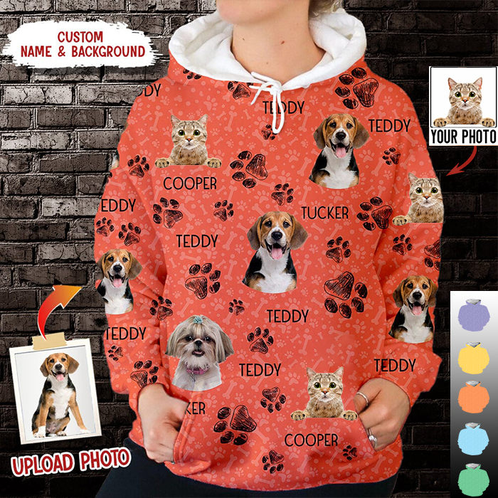 Custom Photo Pet 3D Hoodie