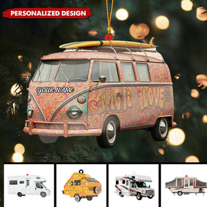 2024 New Release Personalized Camping Car Christmas Ornament-Gifts For Camping Lovers