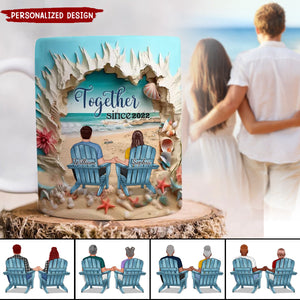 You & Me We Got This Couple Beach-Personalized 3D Effect Coffee Mug - Gift Idea For Couple