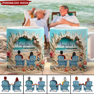 You & Me We Got This Couple Beach-Personalized 3D Effect Coffee Mug - Gift Idea For Couple