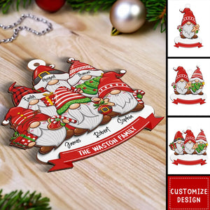 2024 New Release Christmas Family Personalized 2-Layer Wooden Ornament