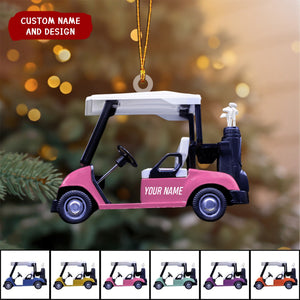 2024 New Release - Personalized Golf cart Christmas Ornament, Gift For golfer