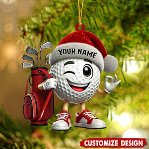 Personalized Golf Ball Ornament-Gift For Golf Lovers-2024 New Release