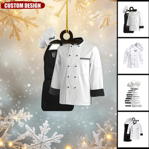 Personalized Chef Uniform Ornaments - 2024 New Release