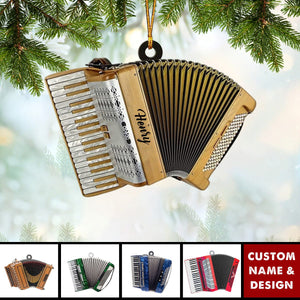 2024 New Release Personalized Accordion Christmas Ornament-Gifts Music Teacher Gifts Orchestra Accordion