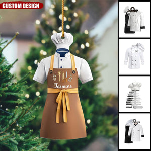 Personalized Chef Uniform Ornaments - 2024 New Release