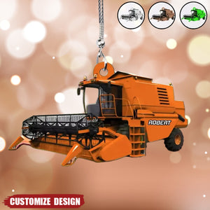 2024 New Release - Personalized Combine Harvester Christmas Ornament, Christmas Gift For Farmers