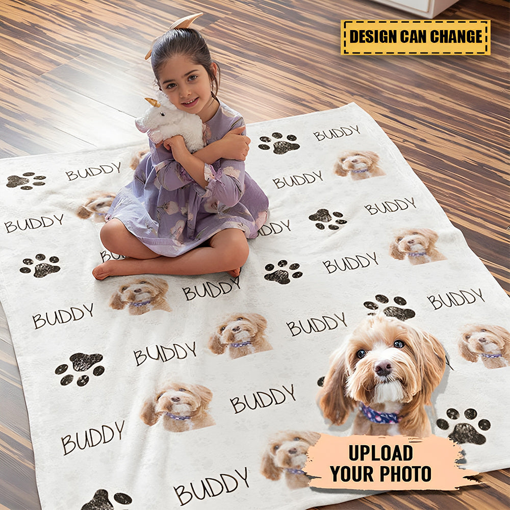 Custom Clipart Dog Blanket, Custom Clipart, Upload Photo