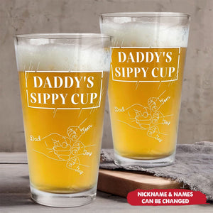 Daddy's Sippy Cup - Personalized Beer Glass