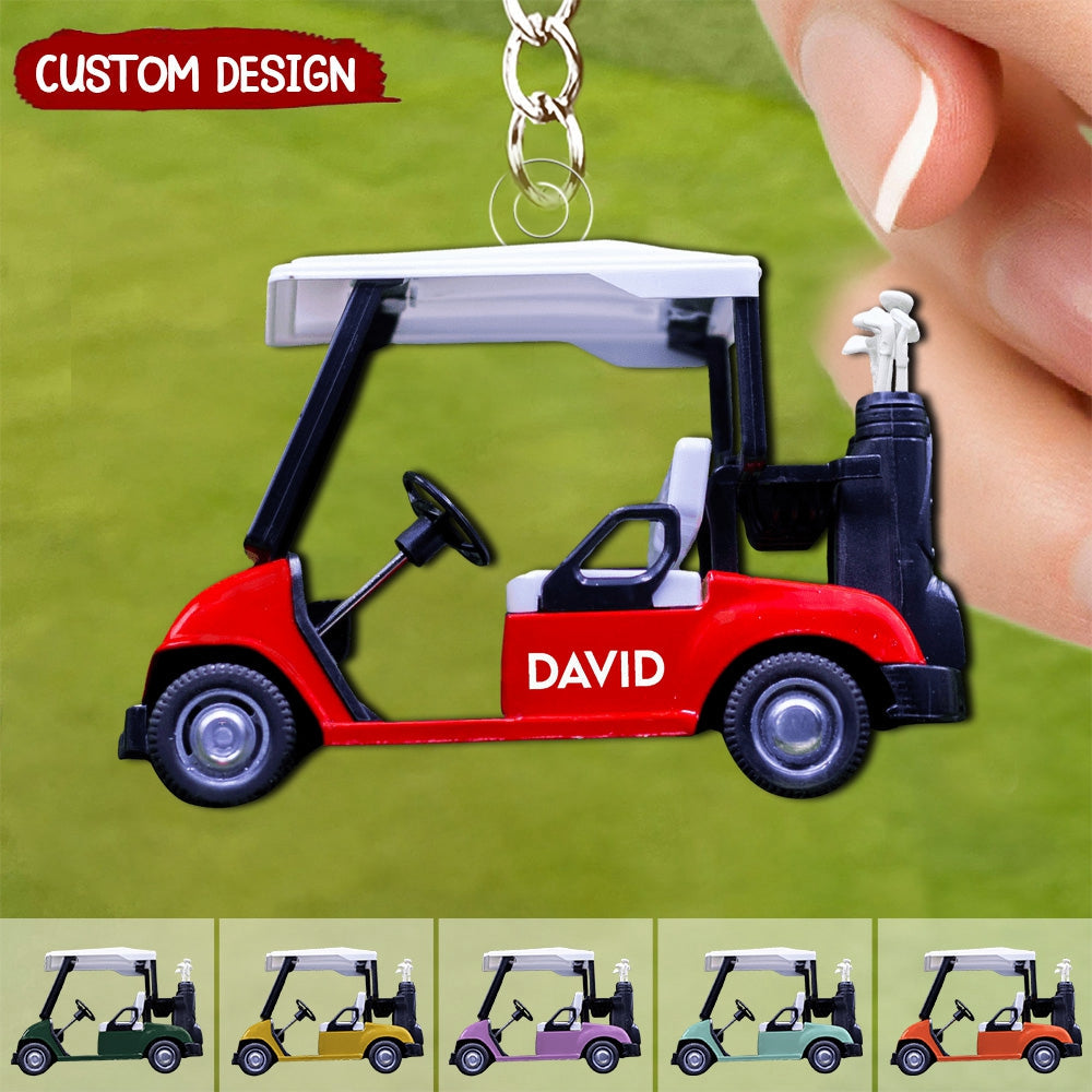 Golf Cart - Personalized Acrylic Keychain