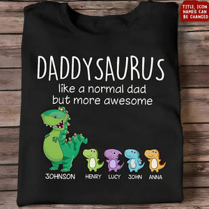 Grandpasaurus And Kids Personalized Shirt