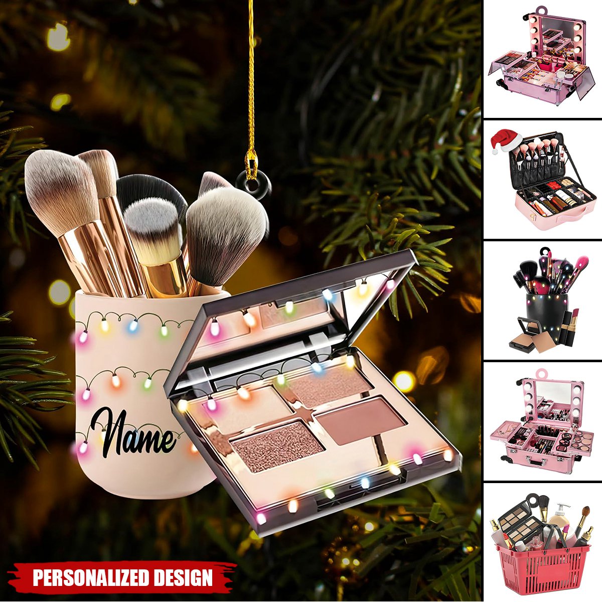 2024 New Release Personalized Set Makeup Ornament-Gift For Friend,Girls,Makeup Artist