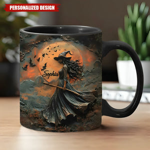 New-Beautiful Witch - Personalized Witch Accent Mug