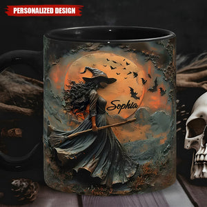 New-Beautiful Witch - Personalized Witch Accent Mug