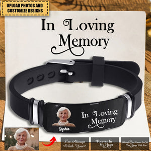 Custom Photo I'm Always With You - Memorial Gift For Family, Friend - Personalized Engraved Bracelet