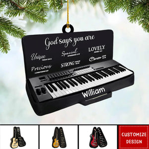 2024 New Release - God Says You are - Personalized Harp Musical Instrument Ornament