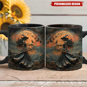 New-Beautiful Witch - Personalized Witch Accent Mug