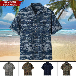 Premium Personalized US Veterans Hawaii Shirt