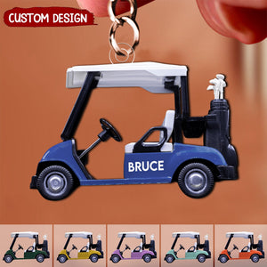 Golf Cart - Personalized Acrylic Keychain