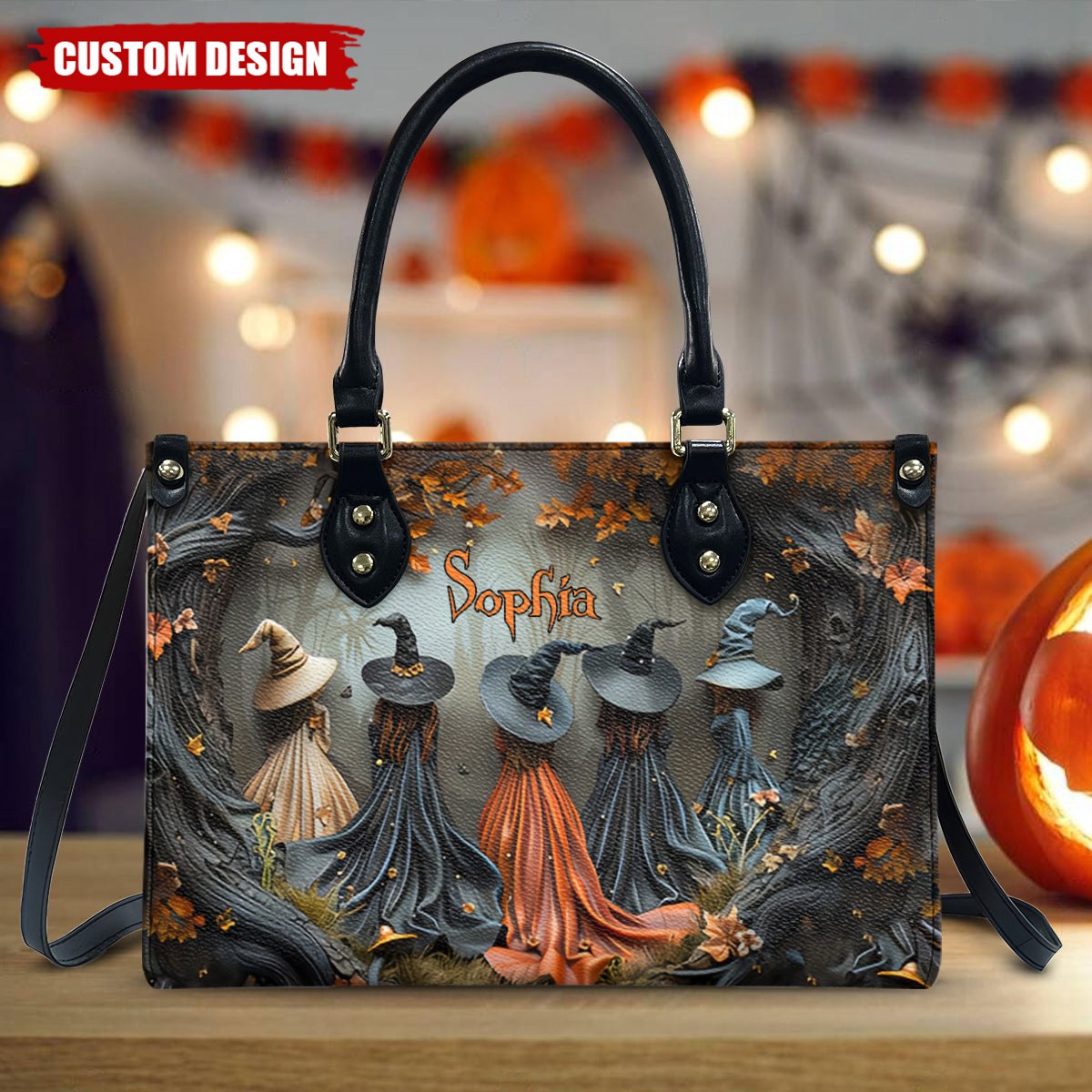 Beautiful Witch - Personalized Witch Leather Handbag