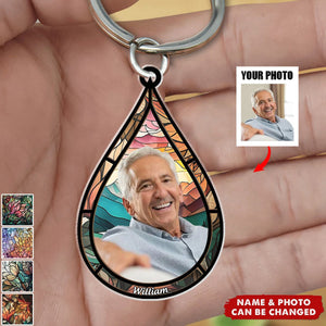 Memorial Family Gift Teardrop - Personalized Keychain