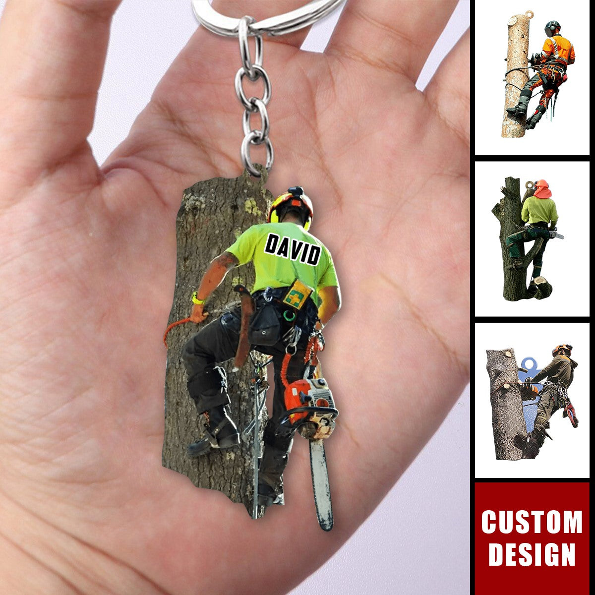 Personalized Arborist Keychain-2024 New Release