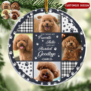 2024 New Release - Custom Photo You Were My Favorite Hello - Personalized Acrylic Ornament