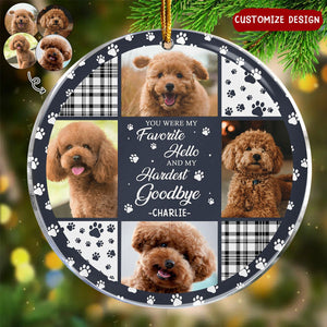 2024 New Release - Custom Photo You Were My Favorite Hello - Personalized Acrylic Ornament