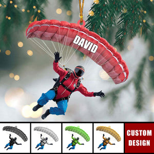 Personalized Parachute Ornament - Paragliding,Skydiving Gift - 2024 New Release