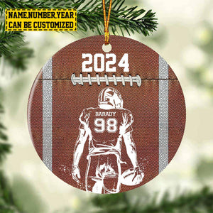 2024 New Release - Personalized Football Boy Christmas Ornament , Gift For Football Lovers