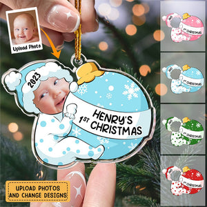 Baby First Christmas - Personalized Acrylic Photo Ornament