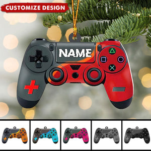 2024 New Release Personalized Gaming Hand Play Christmas Ornament Gift For Gamer