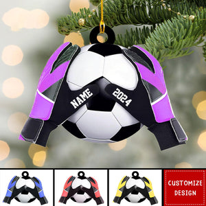 Personalized  Soccer Goal Keeper Christmas Ornament - Gift For Soccer Lovers - 2024 New Release