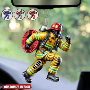 2024 New Release - Personalized Firefighter Acrylic Ornament – Best Christmas Gift For Firefighter