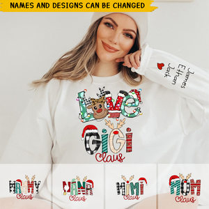 Personalized Christmas Reindeer Love Grandma Called Sweatshirt