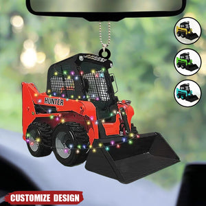 2024 New Release  – Personalized Skid Steer Loader Flat Shaped Ornament, Gift For Trucker