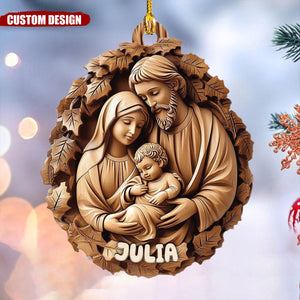 2024 New Release - Personalized Christmas Nativity Ornament