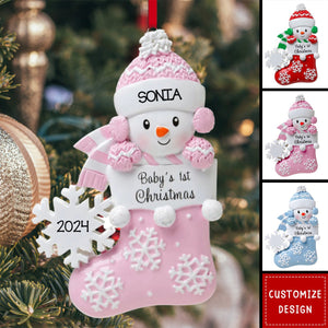 Baby First Christmas - Personalized Christmas Acrylic Ornament - 2024 New Release