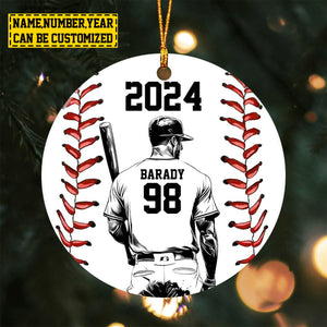 2024 New Release - Personalized Baseball Boy Christmas Ornament , Gift For Baseball Lovers