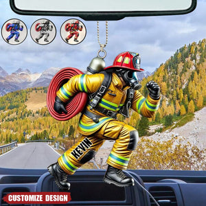 2024 New Release - Personalized Firefighter Acrylic Ornament – Best Christmas Gift For Firefighter