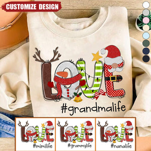 2024 New Release Christmas Snowman Love Grandma and Grandkids