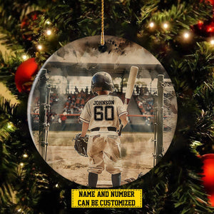 2024 New Release My Favorite Baseball-Personalized Christmas Ornaments-Gift For Baseball Lovers