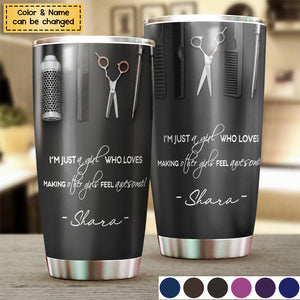 Making Girls Awesome Hairdresser Multicolor Tumbler