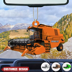 2024 New Release - Personalized Combine Harvester Christmas Ornament, Christmas Gift For Farmers