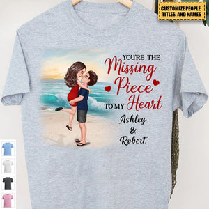 Couple Kissing On The Beach Personalized Shirt