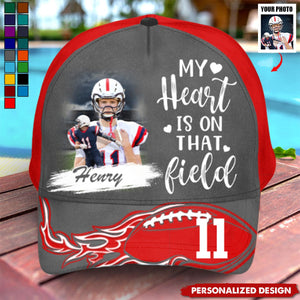 I Will Always Be Your Biggest Fan-Personalized Cap-Gift For Football Mom Dad Sport Family