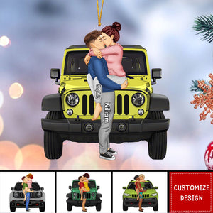 2024 New Release - Personalized Off-Road Car Couple Christmas Acrylic Ornament