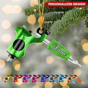 Personalized Tattoo Machine Ornament-Gifts For Tattoo Artist, Brother, Boyfriend-2024 New Release