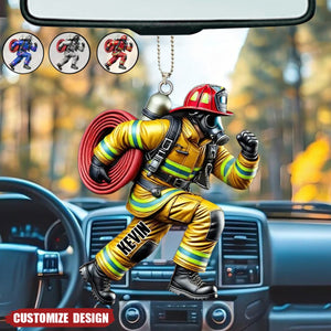 2024 New Release - Personalized Firefighter Acrylic Ornament – Best Christmas Gift For Firefighter