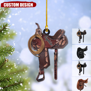 2024 New Release Personalized Horse Saddle Christmas Ornament-Gifts For Horse Lover